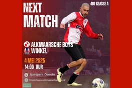 Nog drie finales te gaan: Alkmaarsche Boys ontvangt Winkel