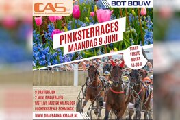 Pinkstermaandag 9 juni spectaculaire draverijen in de Alkmaar ZEturf Arena met het Sprintkampioenschap van Nederland