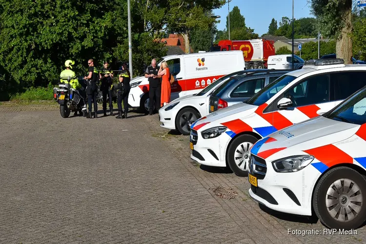 Bakfietser gewond na aanrijding met auto