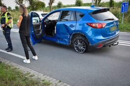 Auto te water na ongeval op N242