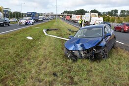 Veel schade en vertraging na ongeval op N242