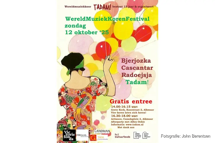 Tadam! viert feest met WereldMuziekKorenFestival: 12 oktober