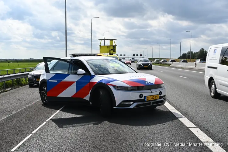 Rijbaan afgesloten door ongeval op A9 ter hoogte van Heiloo