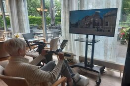 Fietslabyrint zorgt voor nieuwe beleving voor bewoners met dementie