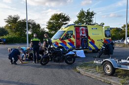 Man gewond na val tijdens rijles in Alkmaar