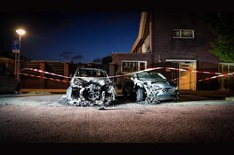 Twee auto's verwoest bij brand aan Boezemsingel