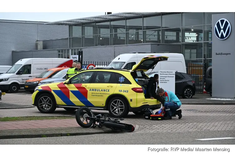 Fatbiker komt in botsing met automobilist in Alkmaar