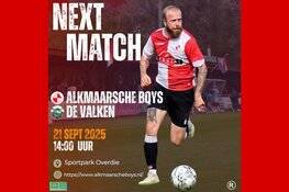Alkmaarsche Boys maakte rentree in derde klasse met thuiswedstrijd tegen De Valken