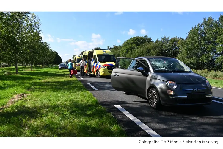 Twee gewonde bij kopstaart botsing op de N9 richting Den-Helder