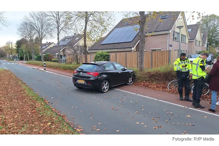 Auto botst tegen boom, automobiliste raakt rijbewijs kwijt