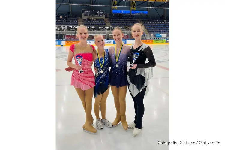 2x zilver en 1x brons voor schaatsers van Deen Figure Skating Alkmaar tijdens KNSB B/M Selectiewedstrijd Kunstrijden