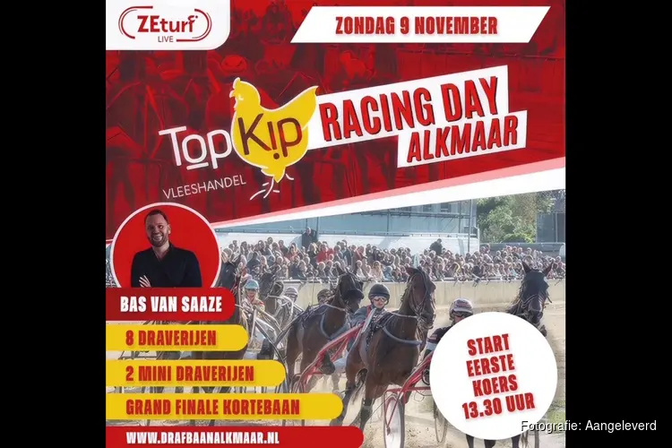 Zondag 9 November spectaculaire draverijen in de Alkmaar ZEturf Live Arena