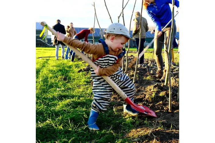 Bomenplantdag voor jong en oud in voedselbos Heer Ikigai op 15 november, met pompoensoep en warme chai