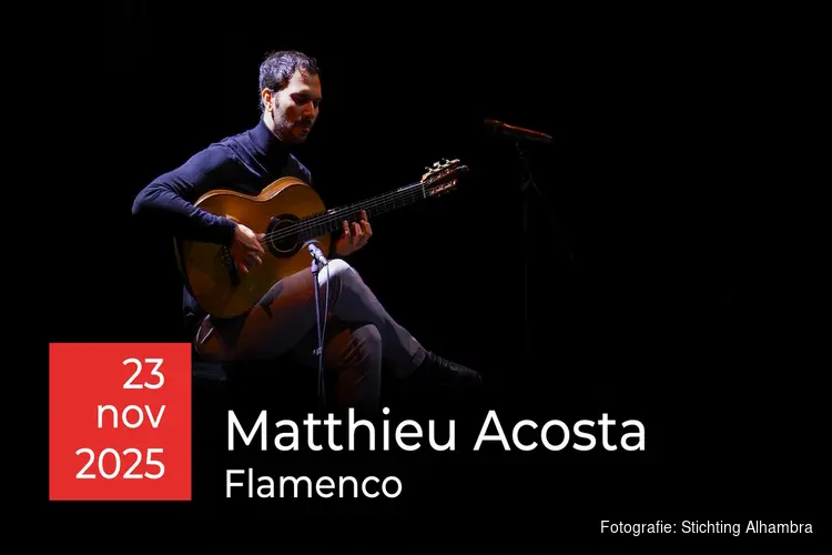 Matthieu Acosta, flamenco-gitarist bij Stichting Alhambra