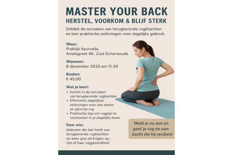 Master Your Back: Herstel, Voorkom & Blijf Sterk