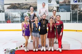 2x Goud voor kunstrijders Deen Figure Skating tijdens KNSB A Selectiewedstrijd kunstrijden in Alkmaar