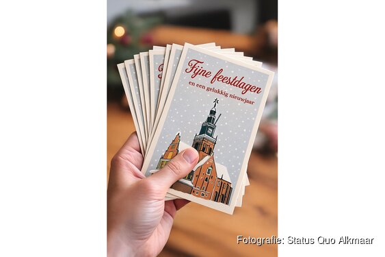 Alkmaarse kerstkaartenactie verkoopt al meer dan 200 kaarten – verwachting dat record van vorig jaar ruim wordt overtroffen