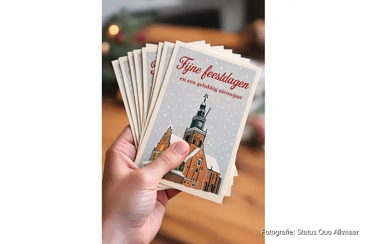 Alkmaarse kerstkaartenactie verkoopt al meer dan 200 kaarten – verwachting dat record van vorig jaar ruim wordt overtroffen