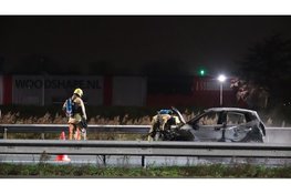 Auto afgebrand tijdens rit op A9 bij Heiloo