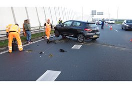 Auto crasht op N242 tussen Alkmaar en Heerhugowaard