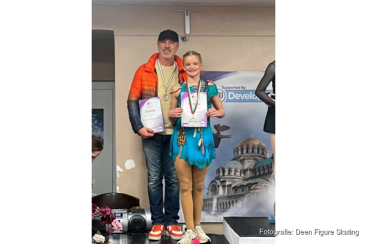 Zilver voor Summer Wijkhuizen van Deen Figure Skating Alkmaar tijdens Sofia Trophy 2026 in Bulgarije