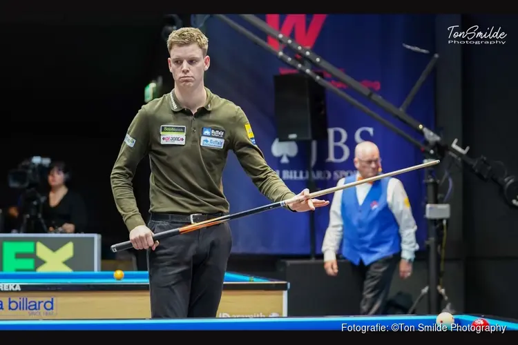 Zesde plaats op NK driebanden in Berlicum: Van Etten maakt het de toppers moeilijk