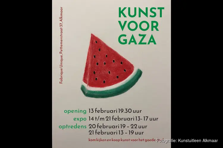 Kunst voor Gaza: concrete hulp door kunstverkoop in Alkmaar