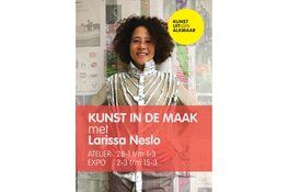 Te zien bij Kunstuitleen Alkmaar: Kunst in de maak met Larissa Neslo van 28 januari t/m 15 maart