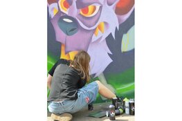 Vrouwen kleuren samen met Artiance de internationale Vrouwendag met Graffiti en Streetart!