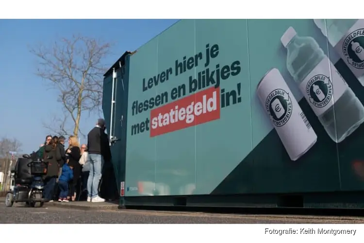 Blikjes en flesjes met statiegeld gemakkelijk inleveren bij winkelcentrum De Mare