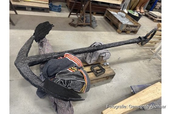 Opgeknapt anker weer in Victoriepark