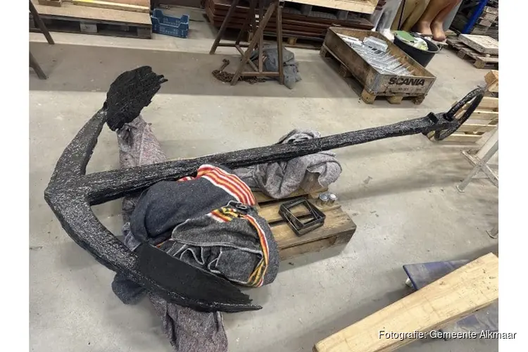 Opgeknapt anker weer in Victoriepark