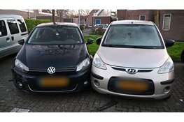 Bestuurder ramt drie geparkeerde auto’s en wordt aangehouden in Alkmaar