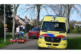 Fatbiker zwaar gewond aan benen na ongeval botsing met een auto