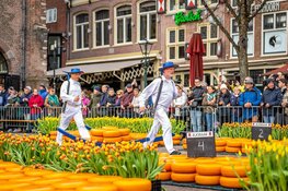 Voorjaarsspektakel op Alkmaarse Kaasmarkt: 20.000 tulpen en 30.000 kilo kaas in de binnenstad