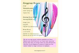 Optreden Zanggroep Encore in de Kooger Kerk in Zuid-Scharwoude