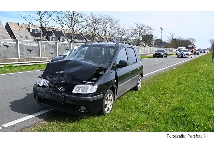 Ongeval met gewonde op de N9 ter hoogte Kruising Kennemerstraatweg richting de Meent