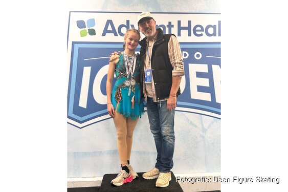 Zilver voor Alkmaarse Summer Wijkhuizen bij grote Amerikaanse kunstschaatswedstrijd