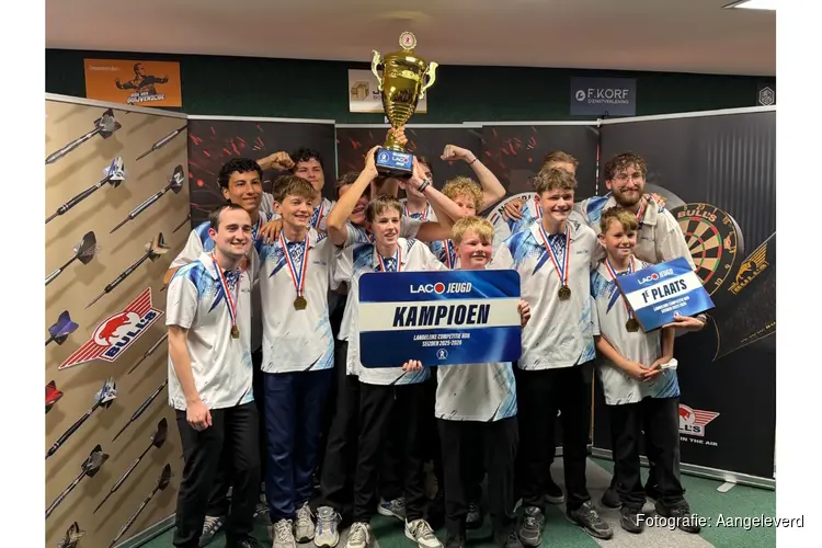 Jeugdteam Lucky Darts uit Alkmaar schrijft historie met landstitel