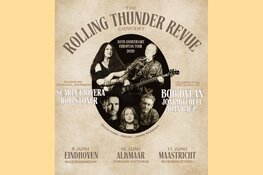 Originele Bob Dylan bandleden in Victorie tijdens The Rolling Thunder Revue Concert
