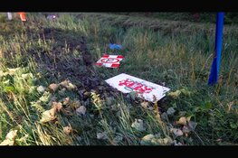 Auto te water bij oprit N508