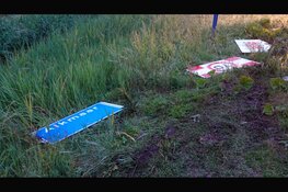 Auto te water bij oprit N508