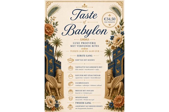 Taste of Babylon, een luxe proeverij met verfijnde bites