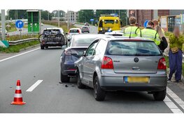 Schade na ongeval op N242 bij Alkmaar