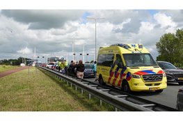 Schade na ongeval op N242 bij Alkmaar