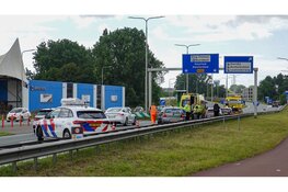 Schade na ongeval op N242 bij Alkmaar