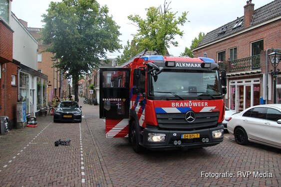 Brand in koffietent aan Marktstraat in Alkmaar snel onder controle