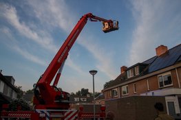 Brand op zolder van woning aan Kwikstaartlaan in Alkmaar