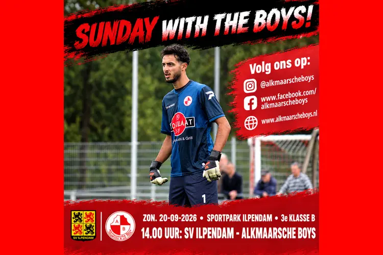 Competitie start voor Alkmaarsche Boys 1 met uitwedstrijd bij SV Ilpendam