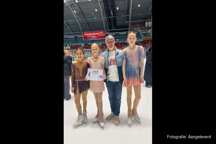 Zilver en sterke prestaties voor Deen Figure Skating in Dordrecht